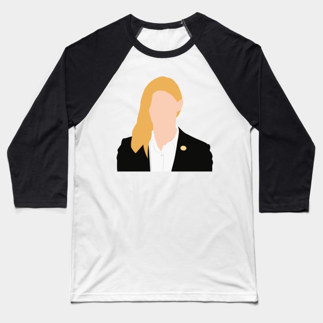 Ava Sharpe Baseball T-Shirt by brendalee